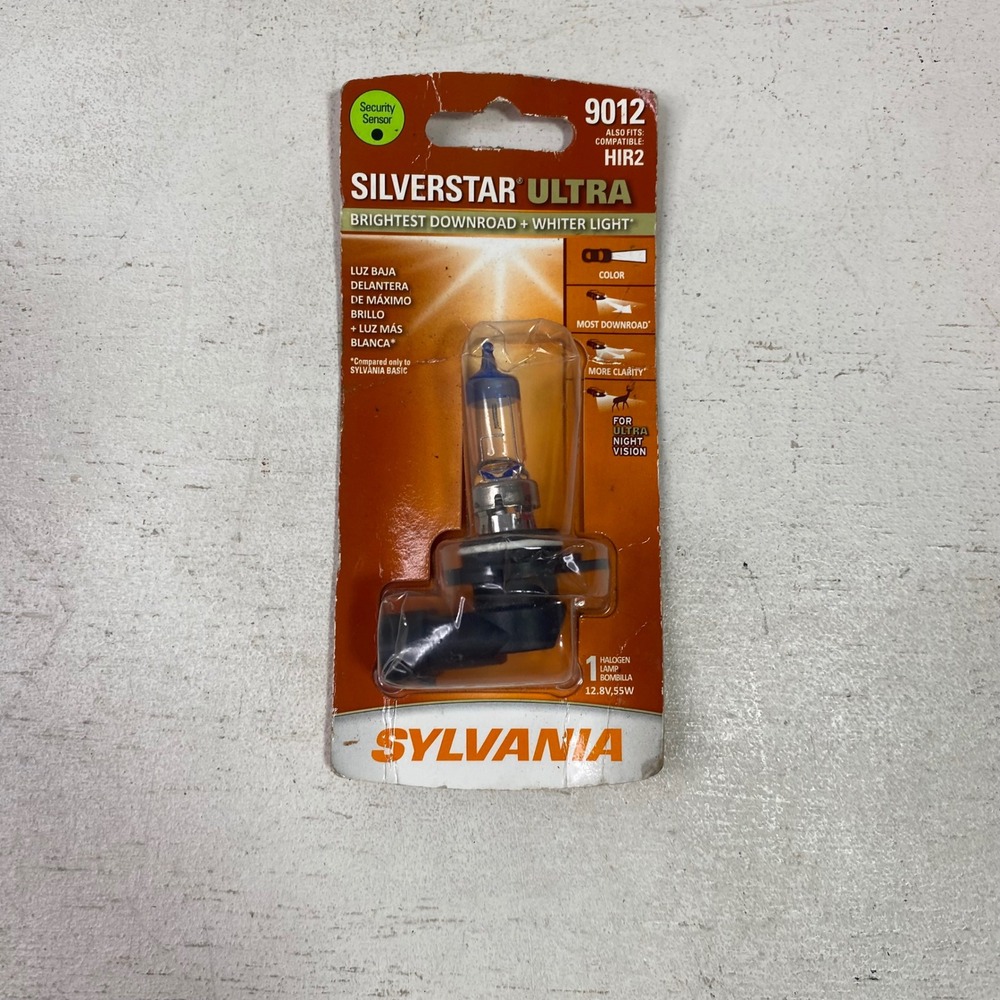 Sylvania SilverStar Ultra 9012 HIR2 Halogen Headlight Bulb 12.8V 55W 9012SU.BP